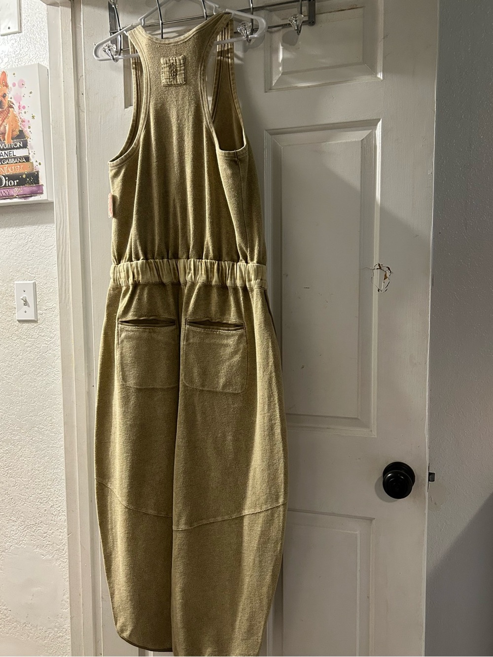 Free People Olive Green Utility Jumpsuit - Picture 3 of 3